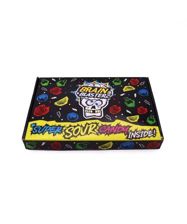 Sour Candy Gift Box by Brain Blasterz | Assorted Hard and Chewy Sour Treats | Perfect Halloween Sweets | Apple, Strawberry, Lemon, Cola Flavors - Buy Online on GoSupps.com