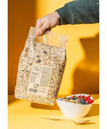  KoRo KoRo - Organic Basic Muesli with Seeds 2kg - For your breakfast - With oat flakes flax seeds and more - Buy Online on GoSupps.com