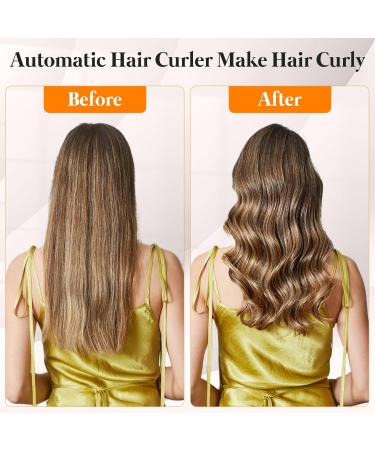 Hair Curler Automatic Curling Iron: 1.1inch Waver Hair Tool with 30s Instant Heat - Rotating Curling Wand Black - Buy Online on GoSupps.com