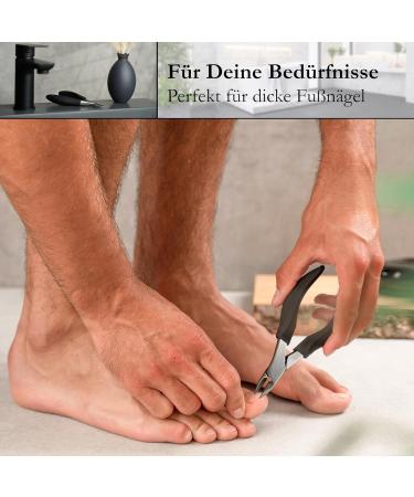 Buy Robbx Professional Nail Tongs & Scissors for Strong Toenails | Soft Handle & Leather Case | Ideal for Thick Nails - Buy Online on GoSupps.com