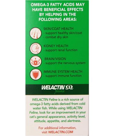 Nutramax Welactin Omega-3 Fish Oil for Cats - 4oz | Skin & Coat Health Supplement - Buy Online on GoSupps.com