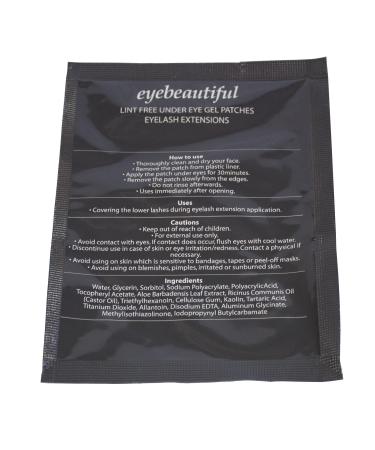 Eyelash Extension Under Eye Gel Lint Free Pad Patches Mask 25 pairs - Buy Online on GoSupps.com