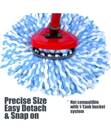 homsis 6 Pack Mop Replace Head Compatible with O Cedar 2-Tank RinseClean Spin Mop - Mop Refills Made of Microfiber  Deep Cleaning  Machine Washable and Easy to Replace - Buy Online on GoSupps.com