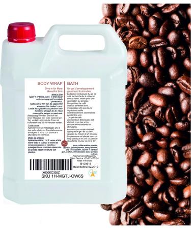 Bleumarine Bretania Anti-Cellulite Gel - Coffee & Seaweed Formula | Vitamin B3 & E | Natural Spa Treatment | 1000ml Multicolored Pack - Buy Online on GoSupps.com