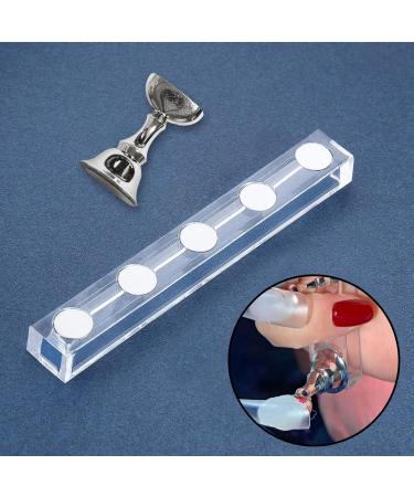 Acrylic Nail Art Practice Stands Magnetic Nail Tips Holders Training Fingernail Display Stands 2 Sets (Silver) - Buy Online on GoSupps.com