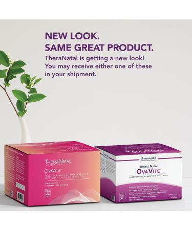 Theralogix TheraNatal OvaVite Preconception Vitamins - 13-Week Supply - Prenatal & Fertility Supplement with CoQ10 - NSF Certified - 91 Tabs 182 Softgels - Buy Online on GoSupps.com
