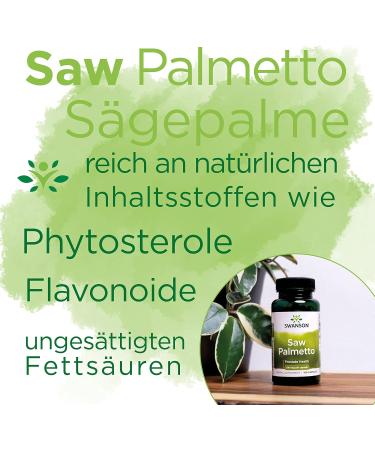 Swanson Saw Palmetto 540mg - High Dosage 100 Soy Free Gluten Free Non-GMO Capsules - Laboratory Tested for Optimal Health - Buy Online on GoSupps.com