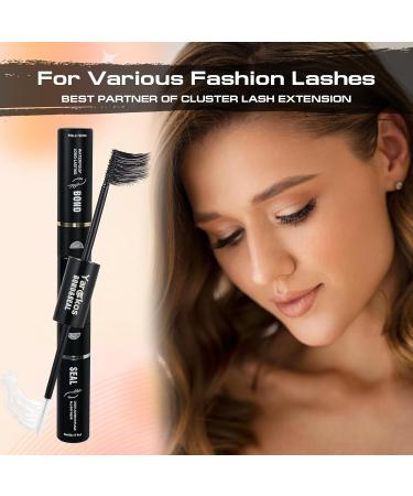2 in 1 Lash Bond & Seal Glue | Waterproof Eyelashes Adhesive for DIY Cluster Extensions | Strong Hold 48-72 Hours | 5ml + 5ml - Buy Online on GoSupps.com