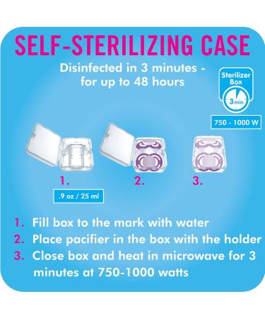 MAM Perfect Night Pacifiers Glow in the Dark Pacifiers (2 Pack 1 Sterilizing Pacifier Case) Pacifiers 16 Plus Months Best Pacifier for Breastfed Babies Baby Girl Pacifier Girl Pacifiers - Buy Online on GoSupps.com