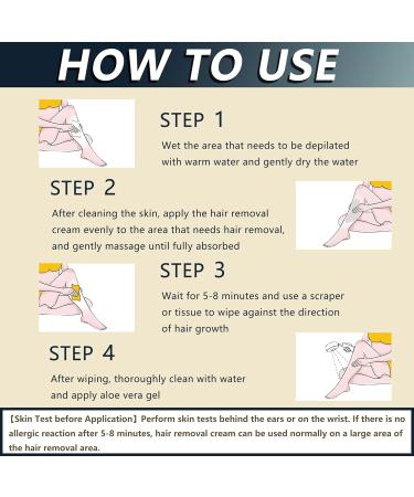 Fast & Painless Hair Removal for Men & Women | Natural Formula for Smooth Skin - Underarm Chest Back Legs - Buy Online on GoSupps.com
