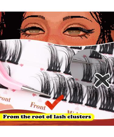 Eyelash Extension Kit Thick Lashes Individual Cluster DIY Lash Extension Kit for Beginner Russian D Curl Individual Eyelashes Kit with Cluster Lashes Glue Bond and Seal Eyelash Tweezers by Goddvenus I-lash cluster kit - Buy Online on GoSupps.com