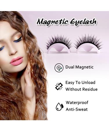 Self-Adhesive Reusable False Eyelashes | Waterproof No Glue with Clip & Mirror - Worldwide Shipping - Buy Online on GoSupps.com