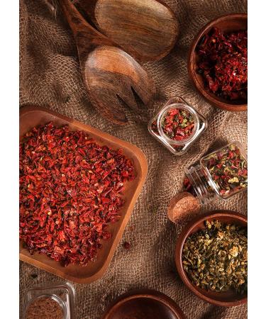 4 oz Dried Red Bell Peppers - All Natural Dehydrated Chopped Flakes for Cooking - Buy Online on GoSupps.com