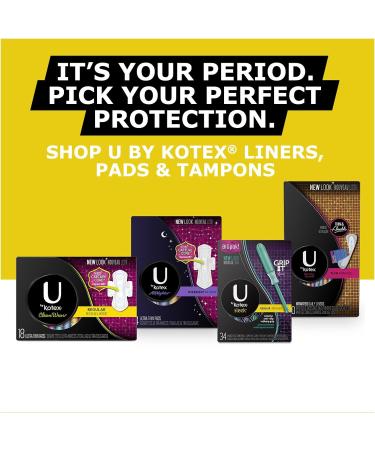 U by Kotex 4 Regular Tampons and 2 Thin Liners - 6 Count Pack - Buy Online on GoSupps.com