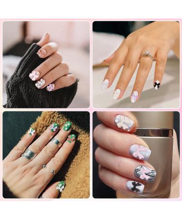 Bow Nail Charms Colorful Bow-Knot Nail Stud Rhinestones Crystal 3D Nail Charms Nail Design Stones for Jewelry Craft DIY Decoration - Buy Online on GoSupps.com