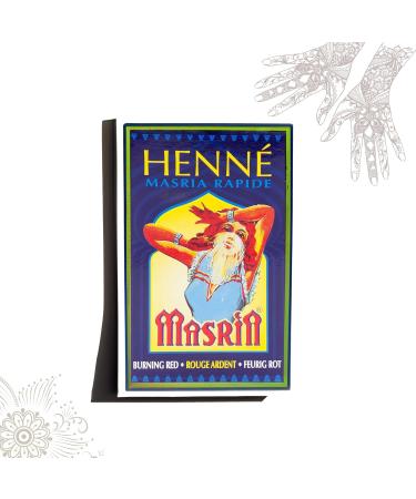 Natural Henna Hair Dye - 270g (3x90g) Pure Red - Feure Red Masria Henna Powder - Best Natural Hair Color Solution - Buy Online on GoSupps.com
