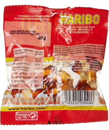 Haribo Happy Cola Jelly Candy 40g x 30 Sachets - Buy Online on GoSupps.com