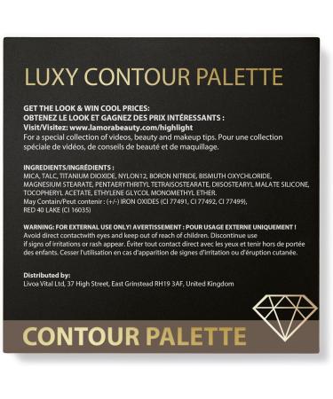 Contour Palette Makeup Powder Kit - With Mirror For Light To Medium Dark Skin - 4 Highly Pigmented Matte Colors For Contouring And Highlighting - Vegan Cruelty Free And Hypoallergenic - Buy Online on GoSupps.com