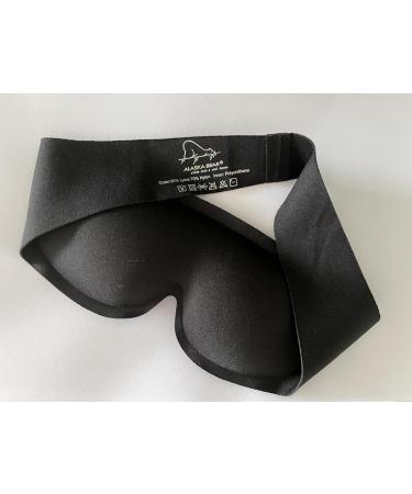 Buy Minimalist Black Sleep Eye Mask | No Pressure Design & Comfortable Non-Adjustable Headband - Perfect for Travel - Buy Online on GoSupps.com