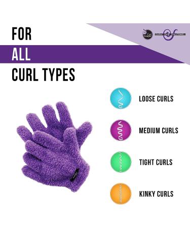 CURL KEEPER Purple Quick Dry Styling Gloves for Effortless Hair Styling - Buy Online on GoSupps.com
