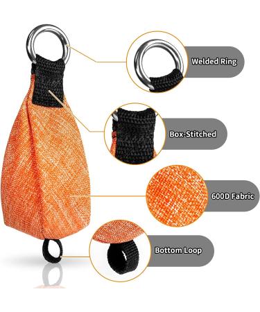 Dawitrly Arborists Throw Weight Bag with D-Ring for High Limb Throwing - Orange 250g/8.8oz - Buy Online on GoSupps.com
