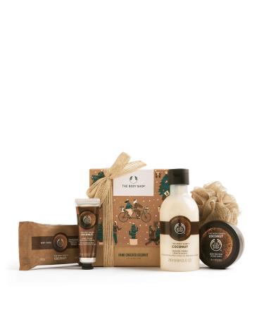 The Body Shop Coconut Festive Essentials Body Butter Soap hand cream shower Cream Gift SET