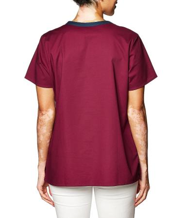 WonderWink Wonderflex Verity Women's Scrub Top in Wine - Size Large - Buy Online on GoSupps.com