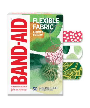 Band-Aid Brand Flexible Fabric Bandages Forest Assorted Sizes 30 ct
