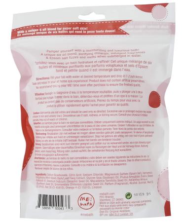 Pomegranate Mini Scoop Bath Bomb Fizz - Exfoliate and Moisturize Your Skin - 6 Pack - Buy Online on GoSupps.com