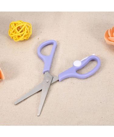 Baby Food Scissors Portable Stainless Steel Scissor Children Safety Food Cutter with Cover for Baby Infant Complementary Food(Purple) - Buy Online on GoSupps.com