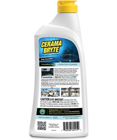 Cerama Bryte 47915 Stainless Steel & Cooktop Cleaner Combo - 2-in-1 Formula for Sparkling Surfaces - Buy Online on GoSupps.com