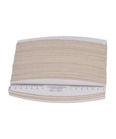 100/100 Grit Nail File Double Sided Professional Nail File for Manicure and Pedicure Portable Emery Board Nail File with Sand Strip for Home and Salon Use