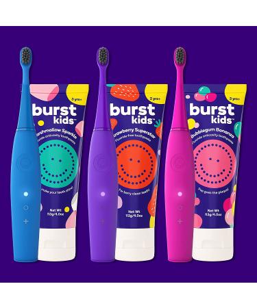 Kids Bubblegum Bonanza Fluoride Toothpaste - Cavity Fighting, Plaque Reduction, Safe & Effective - Vegan, SLS & Gluten Free - 4oz 2pk - Buy Online on GoSupps.com