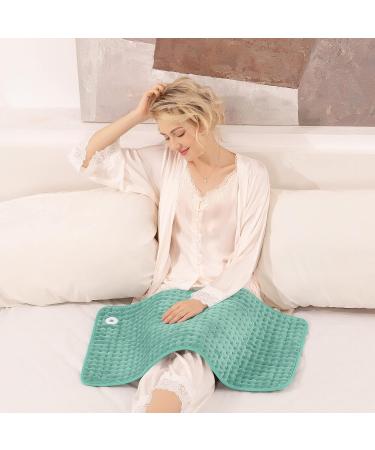 XXX-Large King Size Heating Pad for Pain Relief - Fast Heating 18 x 33 with Auto Shut Off - 6 Heat Settings, Machine Washable - Moist & Dry Heat Therapy for Neck, Back, Shoulder Relief - Green - Buy Online on GoSupps.com