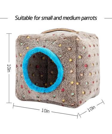 Mewtogo Bird Snuggle Hut Nest with Thickened Top and Bottom - Cozy Hanging Hideaway for Small to Medium Birds - Buy Online on GoSupps.com