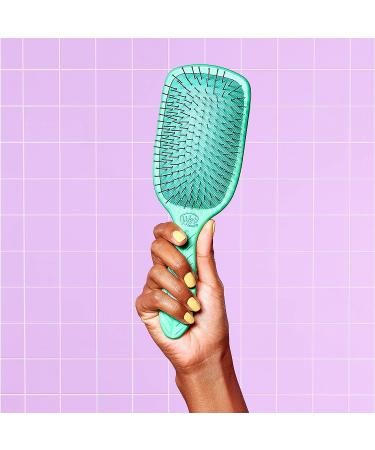 Wet Brush Paddle Hair Brush Green - Go Green Detangler with IntelliFlex Bristles - AquaVent Design for Evenly Spreading Treatments - Pain-Free Styling - Buy Online on GoSupps.com