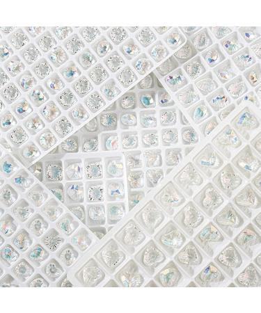 20Pcs Pointed Bottom Rhinestones 3D Crystal Jewelry Manicures Decorations - Buy Online on GoSupps.com