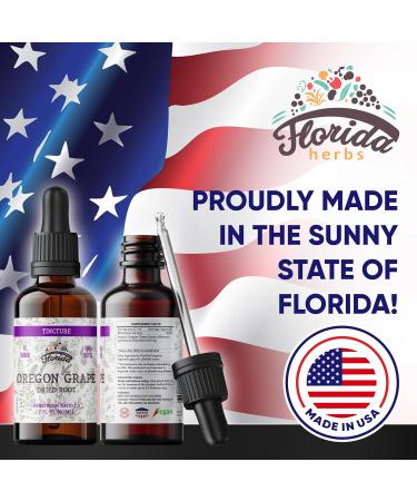 Oregon Grape Tincture Organic Oregon Grape Extract (Mahonia aquifolium) - Non-GMO in Cold-Pressed Organic Vegetable Glycerin 2 oz 2 Fl Oz (Pack of 1) - Buy Online on GoSupps.com
