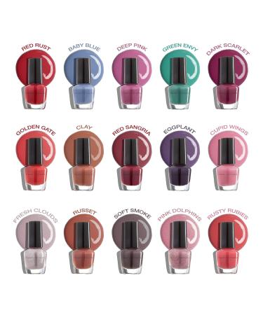 Beauty Concepts Mini Nail Polish Set - 15 Quick Dry Cool Colors in Pastels & Assorted Shades | Perfect for International Shipping - Buy Online on GoSupps.com
