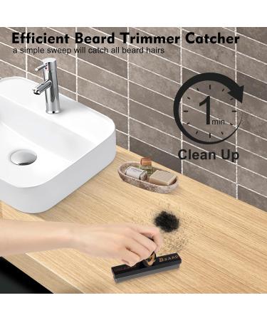 Beard Bar Cleaning Tool | Best Beard Hair Cleaner & Trimmer Hair Catcher - Clean Up Sink Mess | Perfect Gifts for Men (Black - Buy Online on GoSupps.com
