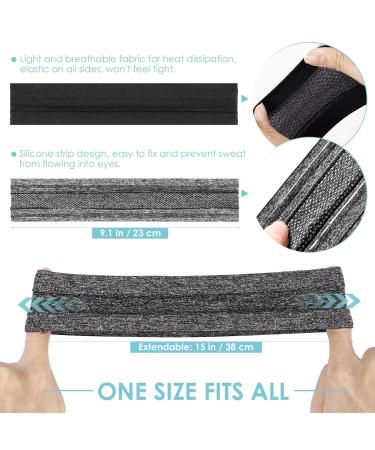 Lurrose 6pcs Metal Hair Band Comb Headbands & 2pcs Sport Sweatband Headbands - Unisex Wavy Hair Hoop for Sports, Yoga, and Outdoor Activities - Buy Online on GoSupps.com