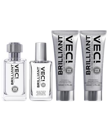 Hybrid & Company Brilliant Idea 4Pcs Gift Set For Men 20ml-Perfume&50ml-Perfume&50ml-After Shave Balm &50ml-Shower Gel - Buy Online on GoSupps.com