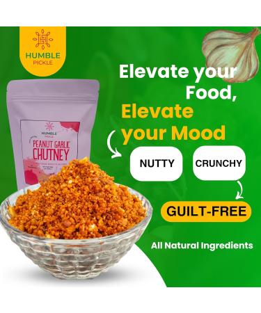 Humble Pickle's Peanut Garlic Chutney Creamy Nutty Flavour Perfect Meal Enhancer 200 Gm (Pack Of 1) - Buy Online on GoSupps.com