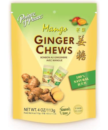 Prince of Peace Ginger Chews - 100% Natural Mango 28 Chews - Buy Online on GoSupps.com