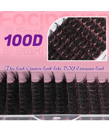 Focipeysa Fluffy Lash Clusters 100D | 10-18mm Individual D Curl Eyelash Extensions | DIY Lash Kit for Beginners | International Shipping Available - Buy Online on GoSupps.com