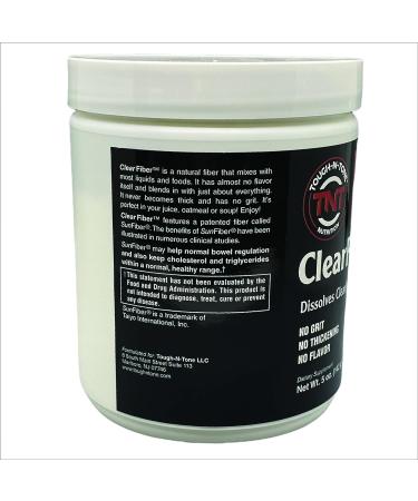 Tough-N-Tone ClearFiber Powder - 5 Ounce Soluble Dietary Fiber with SunFiber for Easy Dissolving, Tasteless & Odorless - Ideal for Gut Health - Buy Online on GoSupps.com