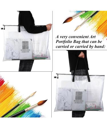 10 Pieces Portfolios Bags 19 x 25 Inches Waterproof Portfolios Bag Posters Storage Bags Supply Bags with Zipper and Handle for art Artworks  Bulletin Boards  Charts and Teaching Material - Buy Online on GoSupps.com