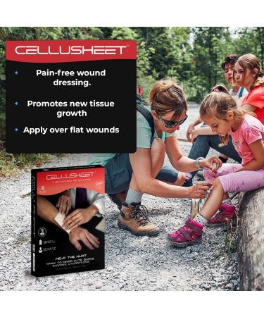 Cellusheet Wound Care Collagen Dressing 2x2 - Advanced Healing Solution for International Shipping - Buy Online on GoSupps.com
