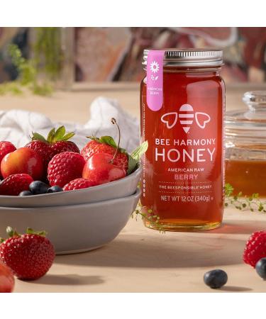 Buy BEE HARMONY American Berry Honey - 12 OZ | Natural Sweetener - Buy Online on GoSupps.com