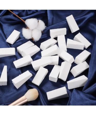 24 Pieces Triangle Make-Up Sponges | Washable Small Sponges for Liquid & Cream Foundation | White Makeup Applicators - Buy Online on GoSupps.com